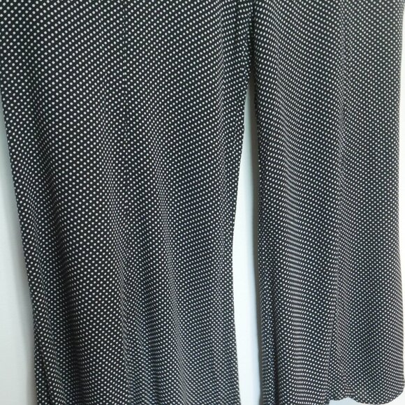 Free People Black Polka Dot Wide Leg Palazzo Pants High Waisted Size 2 - Picture 13 of 15